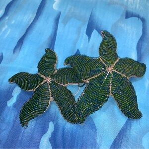 Elegant Green Starfish - Beaded - Lot of 2